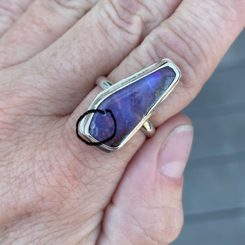 Purple Jelly Boulder Opal - Picture 5 of 5